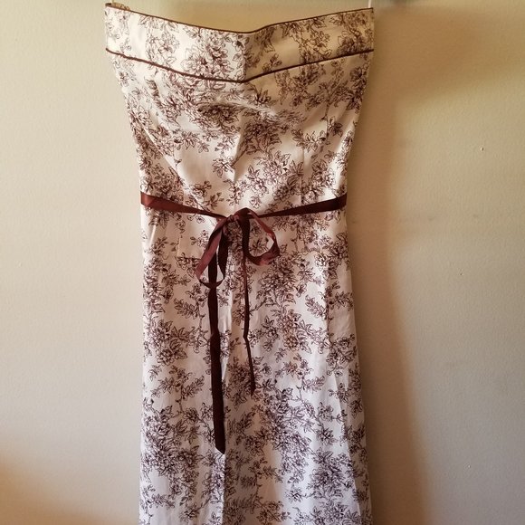 Strapless Floral Dress - Picture 1 of 2